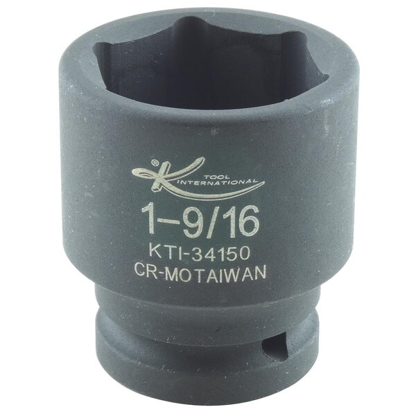 3/4" Drive, 1-9/16" Size, SAE Socket, 6 Points, Shallow 6Pt, 3/4"Dr, 1-9/16